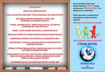 "ÖĞRENCİ ve YAŞAM KOÇLUĞU" * Bir-e-Bir Koçluk * HAYATINIZI DEĞİŞTİRİR.