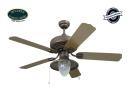 Oğuzhan - The Outdoor Series Eskitme Bronz - 132 Cm. Dış Mekan Aydınlatmalı Tavan Vantilatörü