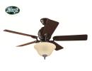 Hunter - Salinas Çekiçlenmiş Bronz - 132 Cm. Aydınlatmalı Tavan Vantilatörü