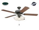 Oğuzhan - Builder Series Yağlı Bronz - 132 Cm. Aydınlatmalı Tavan Vantilatörü