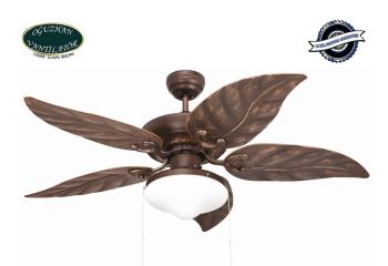 Oğuzhan - The Outdoor Series Paslı Bronz - 122 Cm. Dış Mekan Aydınlatmalı Tavan Vantilatörü