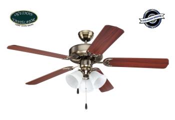 Oğuzhan - Builder Series Antik Pirinç - 132 Cm. Aydınlatmalı Tavan Vantilatörü