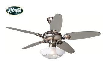 Hunter - Alchemy Fırçalanmış Nikel - 137 Cm. Aydınlatmalı Tavan Vantilatörü