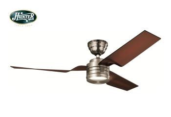 Hunter - Flight Fırçalanmış Nikel - 132 Cm. Tavan Vantilatörü