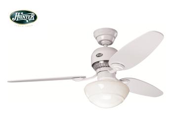 Hunter - Soho Beyaz - 132 Cm. Aydınlatmalı Tavan Vantilatörü