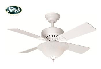 Hunter - Bayport Beyaz - 107 Cm. Aydınlatmalı Tavan Vantilatörü