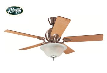 Hunter - Salinas Fırçalanmış Nikel - 132 Cm. Aydınlatmalı Tavan Vantilatörü