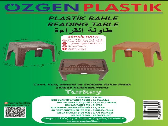 PLASTİK RAHLE EN UCUZ FİYATA