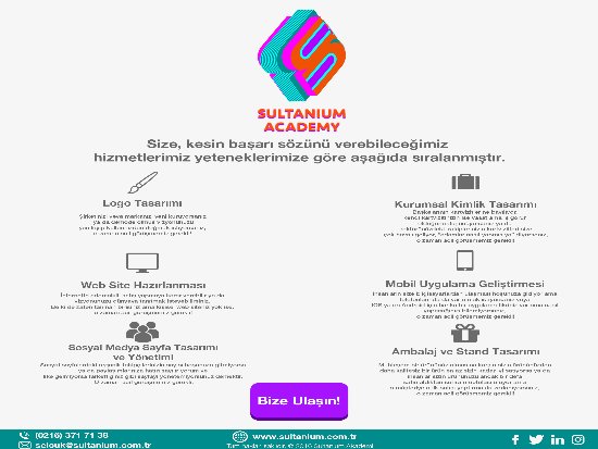 SULTANIUM AKADEMİDE REKLAM İŞLERİNİZ ARTIK ÇOK KOLAY