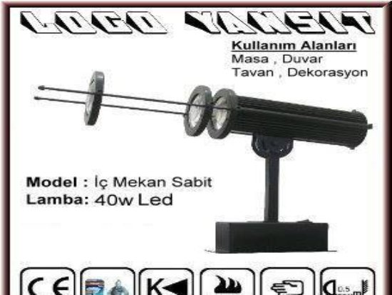 iç Mekan Sabit Logo Yansitici Cihaz